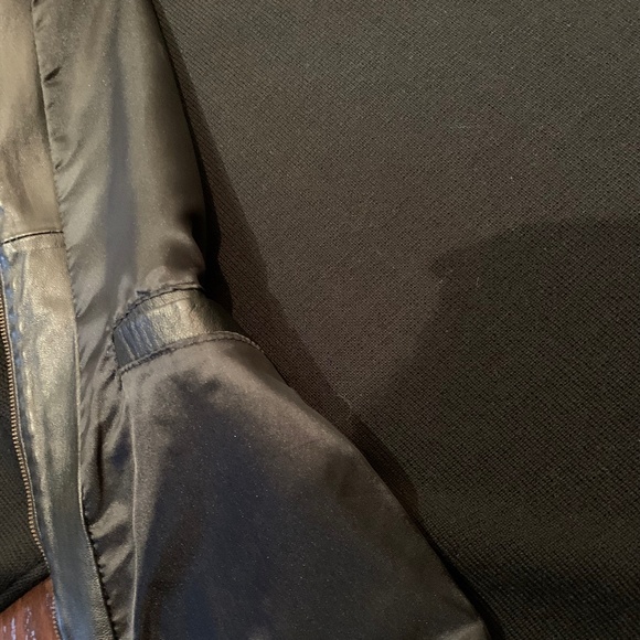 Men's Fall leather/knit jacket - Picture 6 of 10